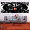 Image of Happy 25th Wedding Anniversary Banner Happy Silver Anniversary Sign Parents Anniversary 25 Years Marriage Photo Backdrop Party Decor GraphixPlace