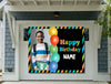 Image of Birthday Backdrop Balloon Backdrop Birthday Decoration Birthday Party Birthday Banner Custom Backdrop Photo Banner  Kids Banner 8'x7' GraphixPlace