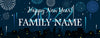 Image of Happy New Year Personalized Family Name Banner 7 Sizes GraphixPlace