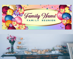 Personalized Family Name Banner | Family Reunion Signs Party Decor  | Family Reunion Banner | Family Reunion Photo Backdrop Event Banner GraphixPlace